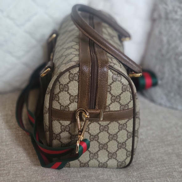 Gucci GG Supreme Web Boston Bag Pvc 2Way..Authentic!! - Picture 4 of 10